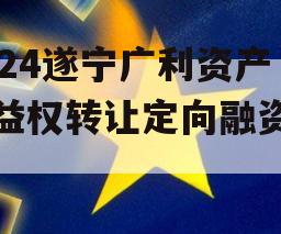 2024遂宁广利资产收益权转让定向融资计划