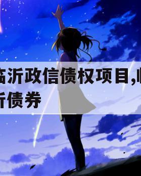 临沂政信债权项目,临沂债券