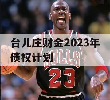 台儿庄财金2023年债权计划