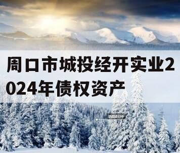 周口市城投经开实业2024年债权资产