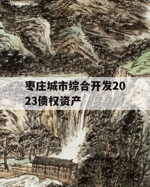 枣庄城市综合开发2023债权资产