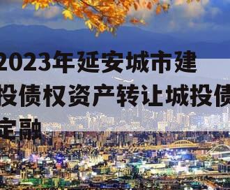 2023年延安城市建投债权资产转让城投债定融