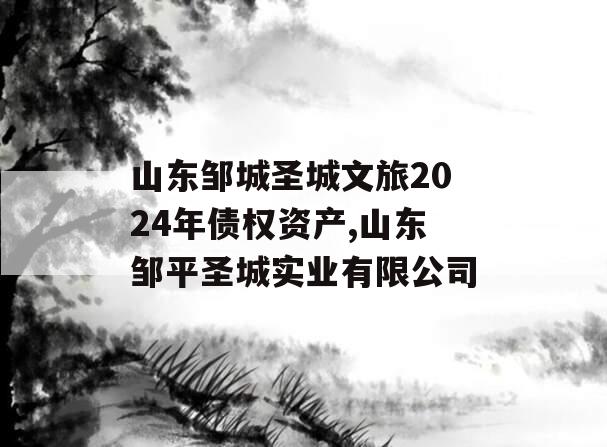 山东邹城圣城文旅2024年债权资产,山东邹平圣城实业有限公司