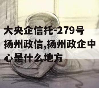 大央企信托-279号扬州政信,扬州政企中心是什么地方
