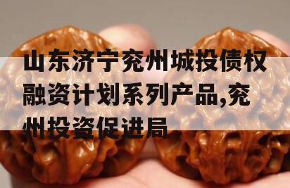 山东济宁兖州城投债权融资计划系列产品,兖州投资促进局