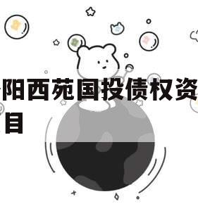洛阳西苑国投债权资产项目