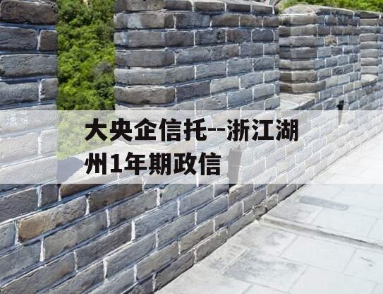 大央企信托--浙江湖州1年期政信