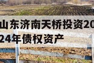 山东济南天桥投资2024年债权资产