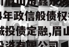 四川眉山市鑫东商贸2024年政信般债权拍卖城投债定融,眉山鑫福投资有限公司