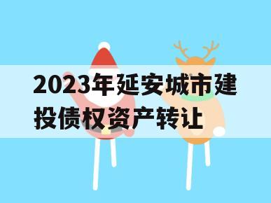 2023年延安城市建投债权资产转让