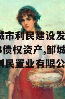 邹城市利民建设发展2023债权资产,邹城市利民置业有限公司