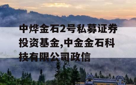 中烨金石2号私募证券投资基金,中金金石科技有限公司政信