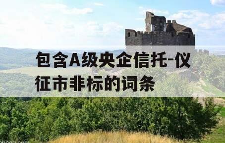 包含A级央企信托-仪征市非标的词条