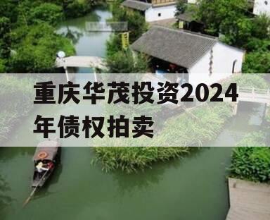 重庆华茂投资2024年债权拍卖