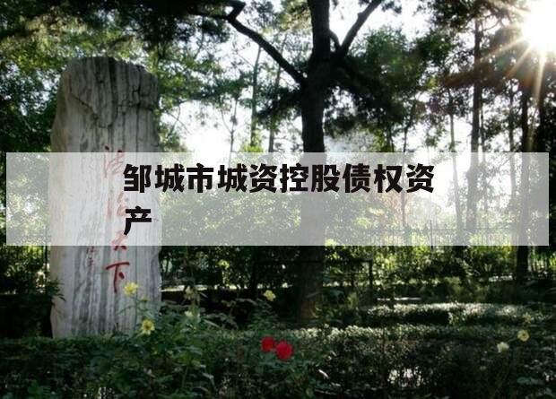 邹城市城资控股债权资产