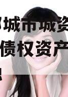 山东邹城市城资控股2024年债权资产城投债定融