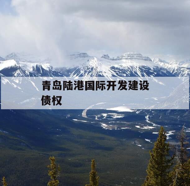 青岛陆港国际开发建设债权