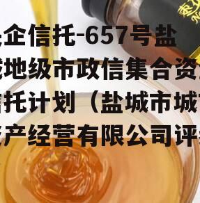 央企信托-657号盐城地级市政信集合资金信托计划（盐城市城市资产经营有限公司评级）