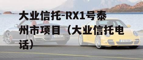 大业信托-RX1号泰州市项目（大业信托电话）