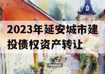 2023年延安城市建投债权资产转让
