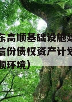 山东高顺基础设施建设政信份债权资产计划（高顺环境）