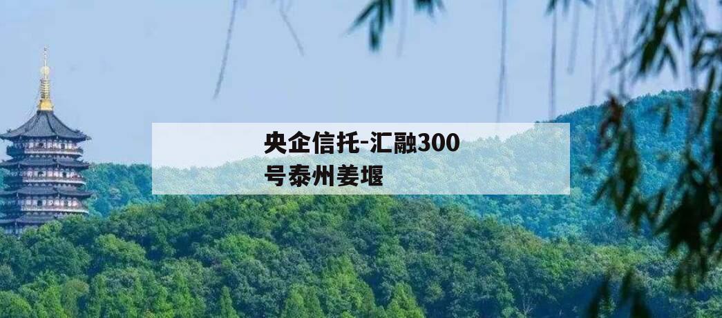央企信托-汇融300号泰州姜堰