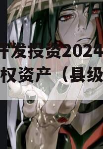 J县开发投资2024年债权资产（县级市发债）