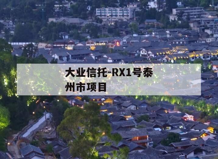 大业信托-RX1号泰州市项目