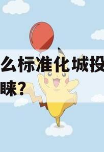 为什么标准化城投债备受青睐？