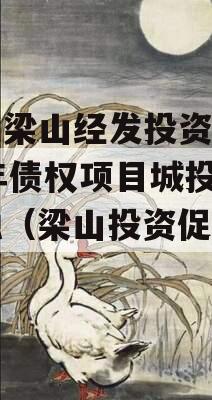 山东梁山经发投资2023年债权项目城投债定融（梁山投资促进局）