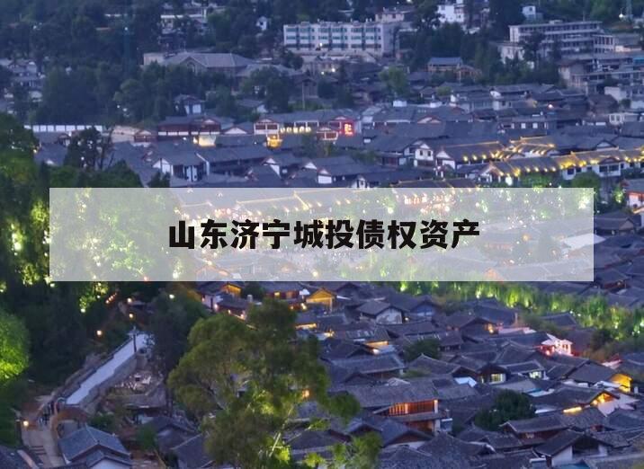 山东济宁城投债权资产