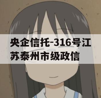 央企信托-316号江苏泰州市级政信