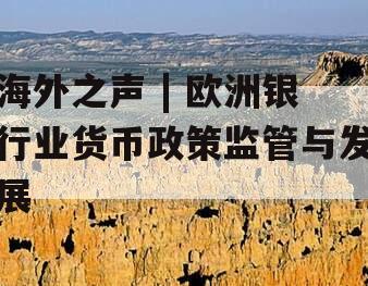海外之声 | 欧洲银行业货币政策监管与发展