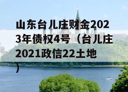 山东台儿庄财金2023年债权4号（台儿庄2021政信22土地）