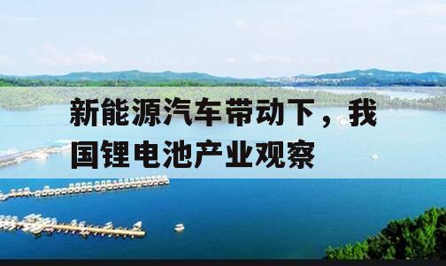 新能源汽车带动下，我国锂电池产业观察