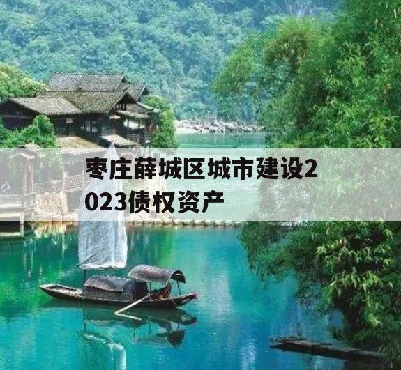 枣庄薛城区城市建设2023债权资产