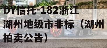 DY信托-182浙江湖州地级市非标（湖州拍卖公告）