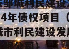 山东邹城利民建设发展2024年债权项目（邹城市利民建设发展集团有限公司）