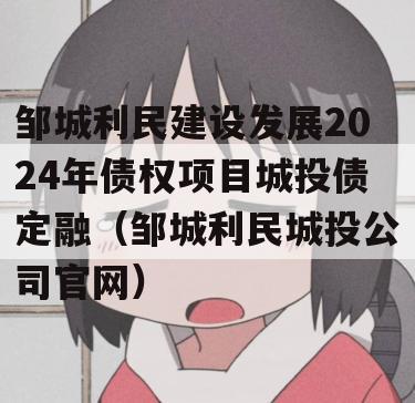 邹城利民建设发展2024年债权项目城投债定融（邹城利民城投公司官网）