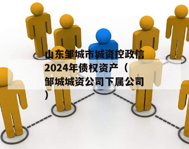 山东邹城市城资控政信2024年债权资产（邹城城资公司下属公司）
