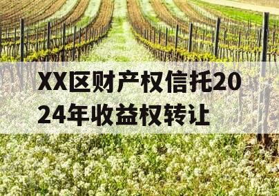 XX区财产权信托2024年收益权转让
