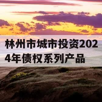 林州市城市投资2024年债权系列产品