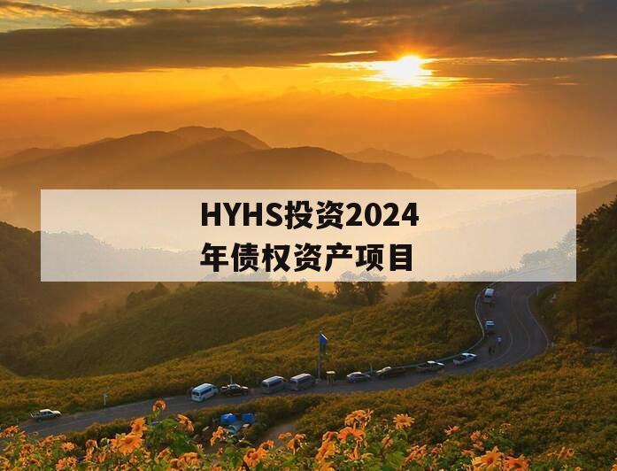 HYHS投资2024年债权资产项目