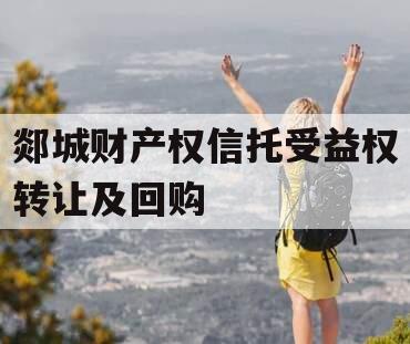郯城财产权信托受益权转让及回购