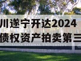 四川遂宁开达2024年债权资产拍卖第三期