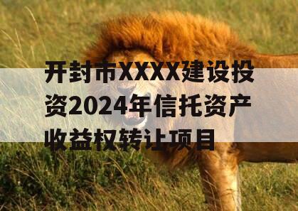 开封市XXXX建设投资2024年信托资产收益权转让项目