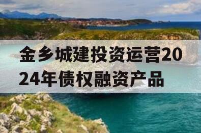 金乡城建投资运营2024年债权融资产品