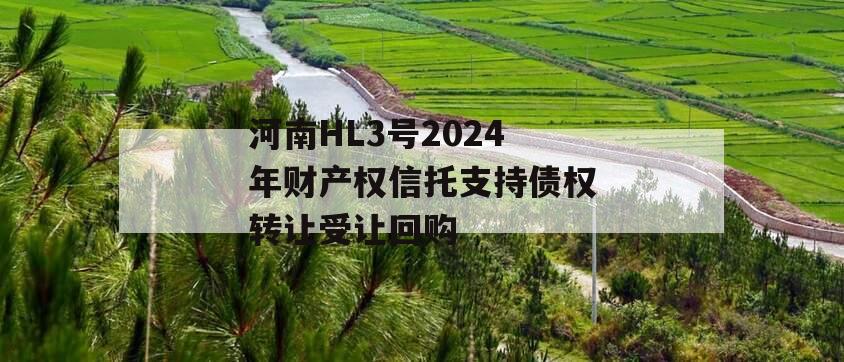 河南HL3号2024年财产权信托支持债权转让受让回购