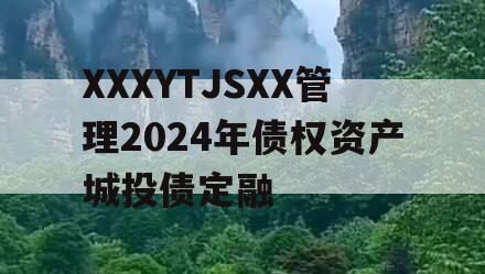 XXXYTJSXX管理2024年债权资产城投债定融