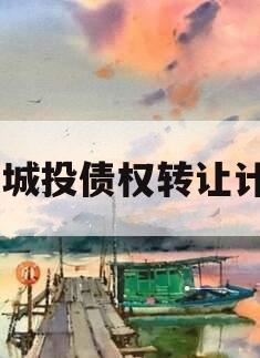 XX城投债权转让计划